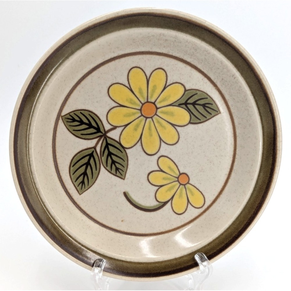 Hallkraft Potterskraft Lazy Daisies Stoneware Dessert Plate By Mikasa, 1 Flawed